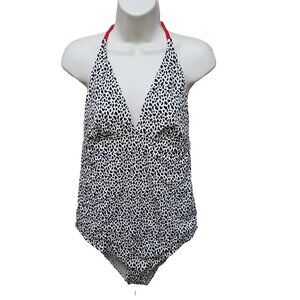Topshop Bathing Suit One Piece US Size 10 Animal Print Adjustable Swim Suit 10